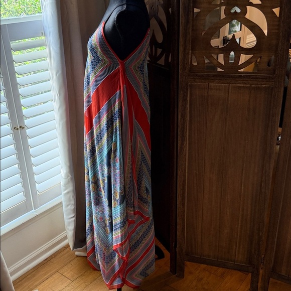 Beautiful Caribbean Navy Print Flowing Sundress - Picture 7 of 8